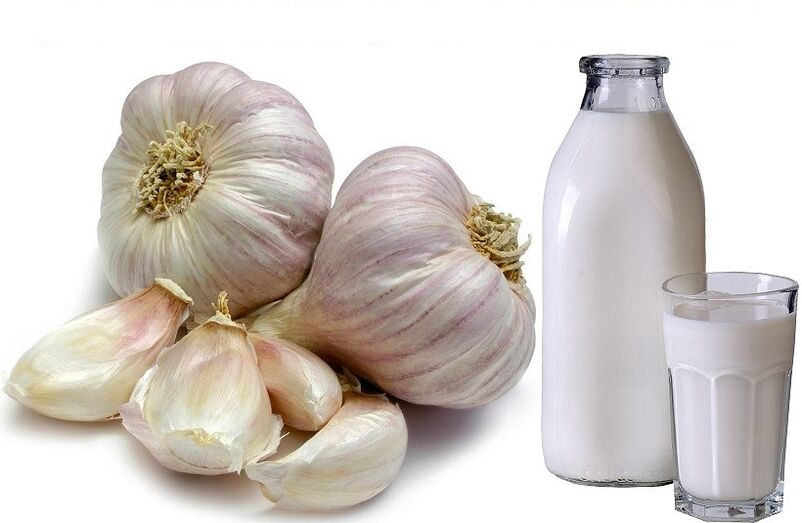 Milk garlic